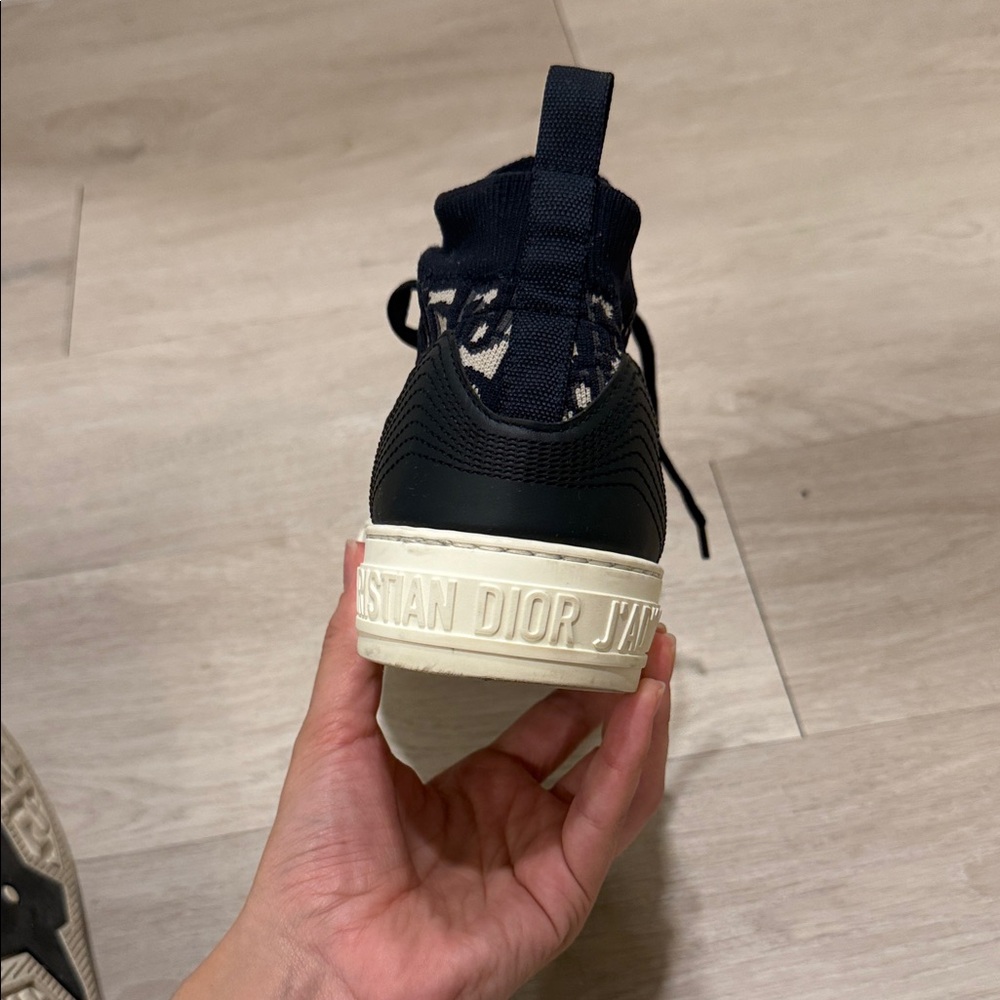 Dior Black and Cream Women's Sneakers - Picture 4 of 11